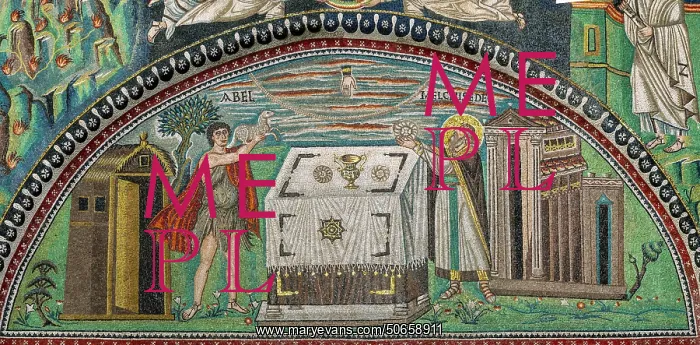 : Byzantine mosaic, Basilica of San Vitale, Ravenna, Italy : Byzantine mosaic, Basilica of San Vitale, Ravenna, Italy
