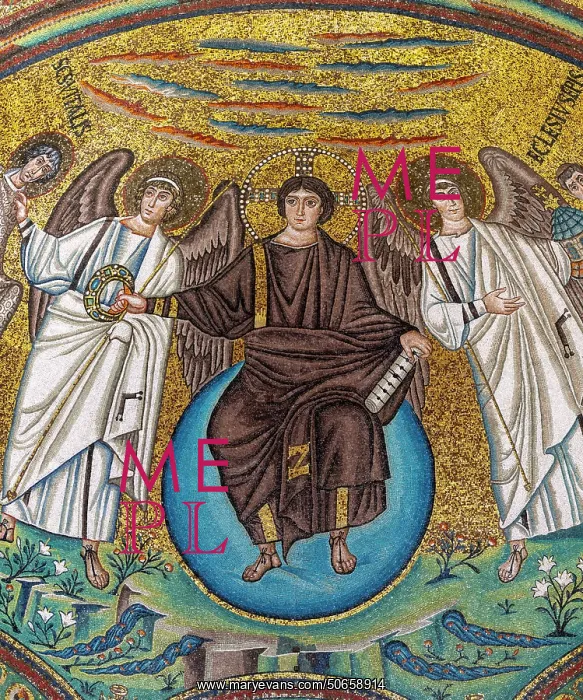 : Byzantine mosaic, Basilica of San Vitale, Ravenna, Italy : Byzantine mosaic, Basilica of San Vitale, Ravenna, Italy