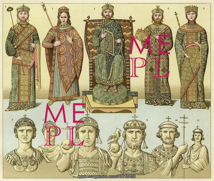 : Byzantine Royals - Racinet : Byzantine Royals - Racinet