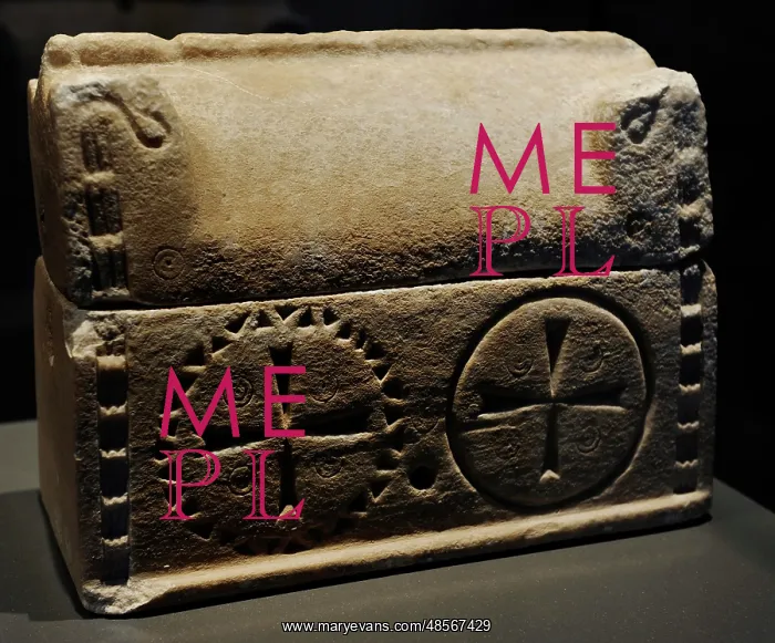 : Byzantine sarcophagus-shaped reliquary. 5th-6th centuries AD : Byzantine sarcophagus-shaped reliquary. 5th-6th centuries AD