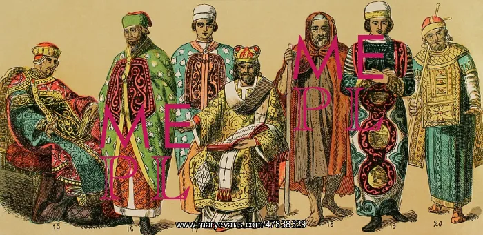 : Byzantines, 1000-1200. From left to right: emperor : Byzantines, 1000-1200. From left to right: emperor