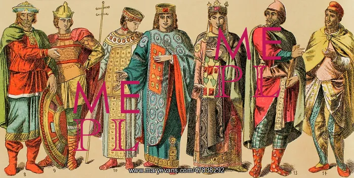 : Byzantines, 1000-1200. From left to right: warriors : Byzantines, 1000-1200. From left to right: warriors