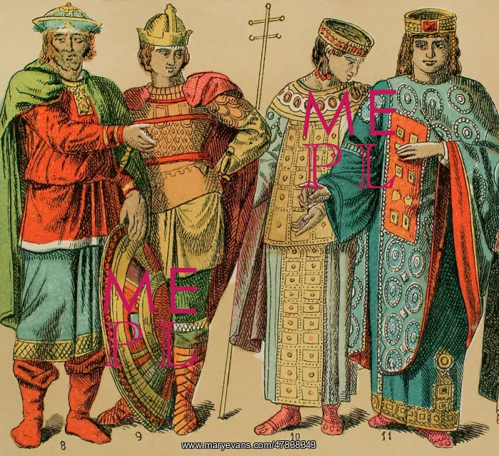 : Byzantines, 1000-1200. From left to right: warriors : Byzantines, 1000-1200. From left to right: warriors