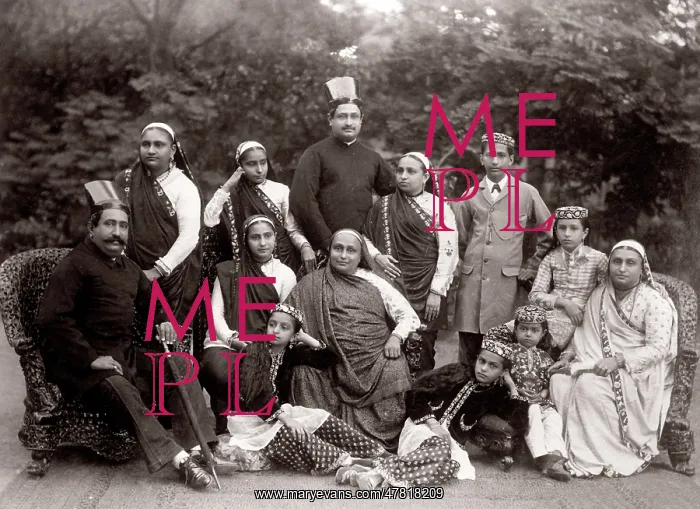 : c. 1880s India - Parsi, Parsee group : c. 1880s India - Parsi, Parsee group