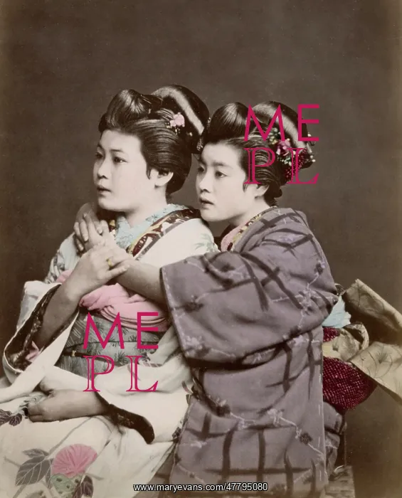  : c. 1880s Japan - two geishas