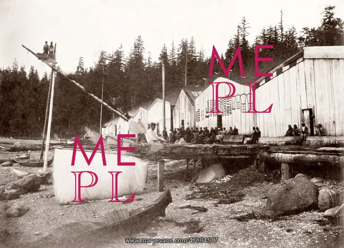 : c. 1880s native American, First Nation, Alert Bay, BC Canada : c. 1880s native American, First Nation, Alert Bay, BC Canada