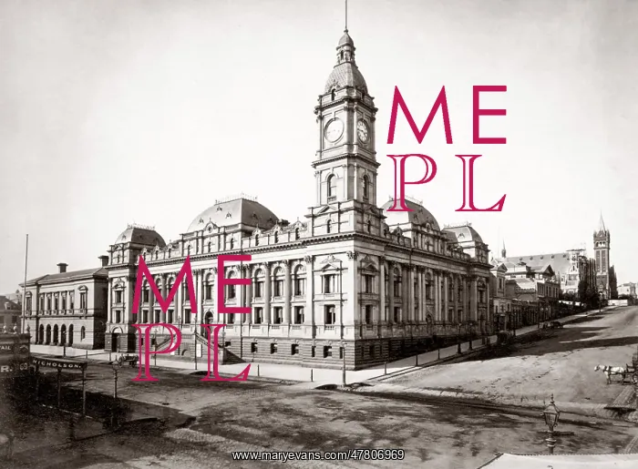  : c. 1890 Australia - Melbourne Town Hall