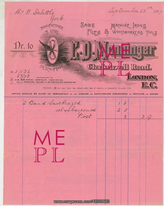 : C D Monninger, London : C D Monninger, London