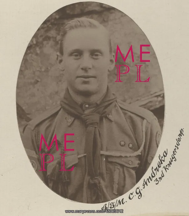: C G Andreka, 3rd Krugersdorp Scout Troop, South Africa : C G Andreka, 3rd Krugersdorp Scout Troop, South Africa