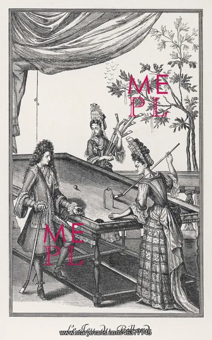 : C17TH BILLIARDS GAME : C17TH BILLIARDS GAME