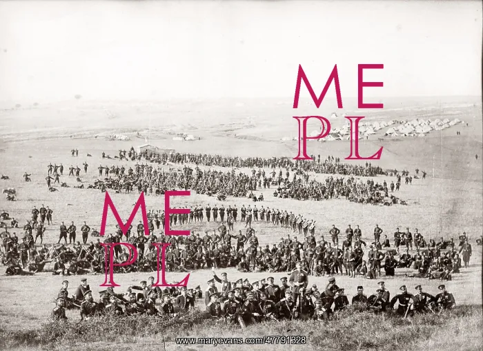 : c.1860s British army regiment camp and formation : c.1860s British army regiment camp and formation