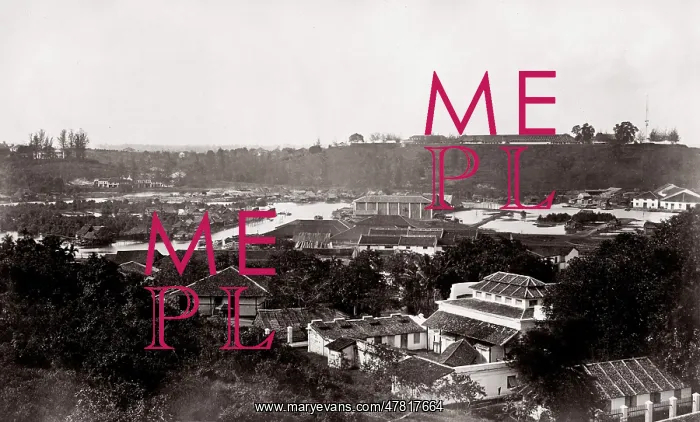  : c.1870 Singapore - view from Pear Hill
