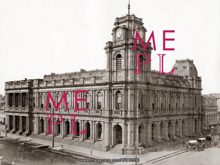  : c.1880s Australia Melbourne - General Post Office GPO