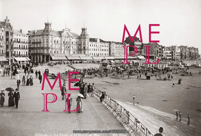  : c.1880's - Belgium the seafront at Ostend