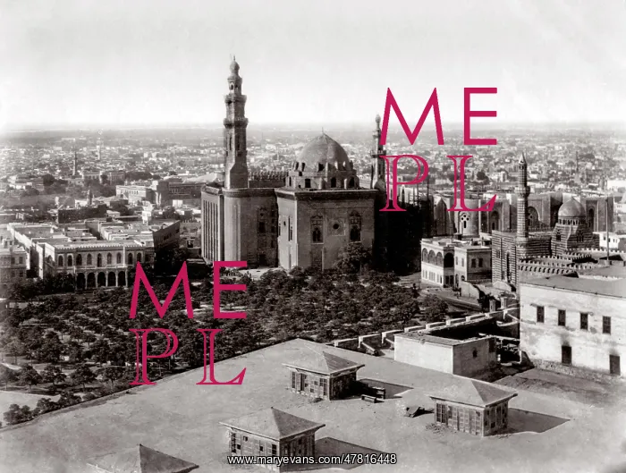  : c.1880s Egypt Cairo - city centre rooftop view