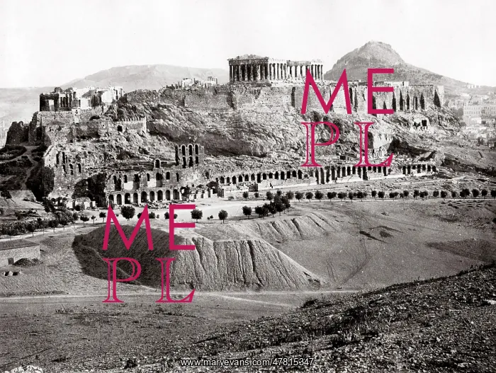  : c.1880s Greece Athens - the Acropolis and Parthenon
