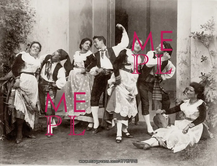  : c.1880's Italy the Tarantella folk dance