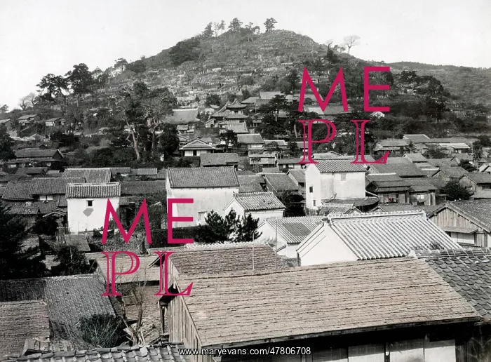  : c.1880's Japan - rooftop view, possibly Nagasaki