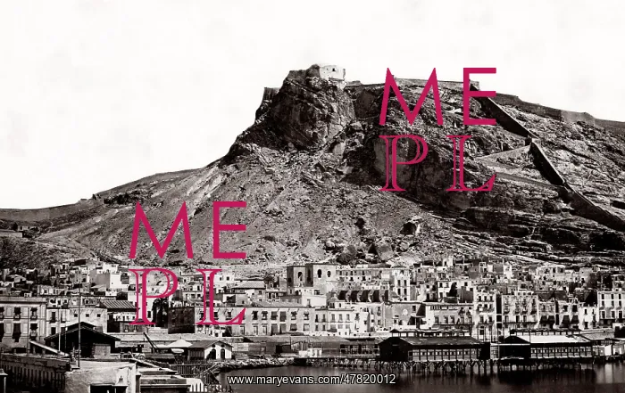  : c.1880s Spain - the castle at Alicante