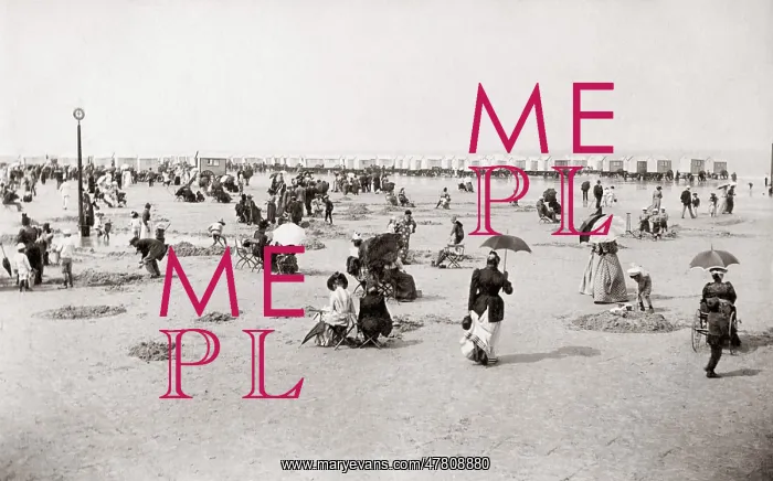  : c.1890's - on the beach at Ostend Belgium