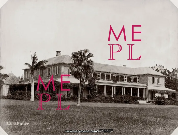 : c.1890s Le Reduit - State House, President of Mauritius : c.1890s Le Reduit - State House, President of Mauritius