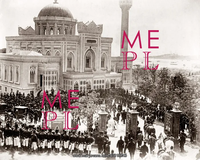  : c.1890s Turkey - sultan in procession to Friday prayers