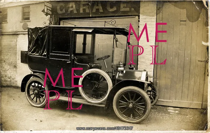 : C1909 Belsize Vintage Car / Taxi Cab, Lansdown Place Lane : C1909 Belsize Vintage Car / Taxi Cab, Lansdown Place Lane