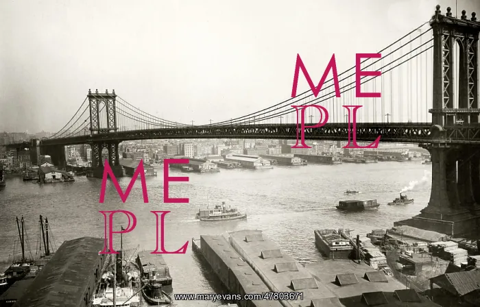 : c.1920's - Manhattan Bridge, New York : c.1920's - Manhattan Bridge, New York