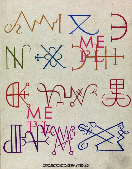 : Cabbalistic Signs and Sigils, 18th Century : Cabbalistic Signs and Sigils, 18th Century