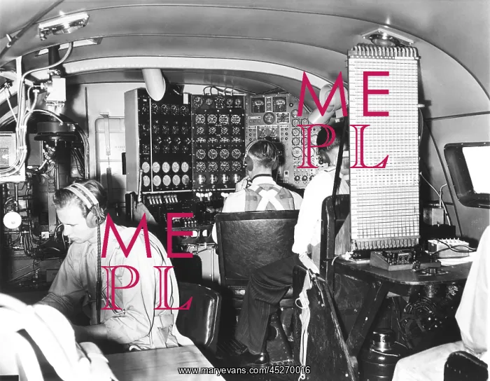 : In the cabin of the 82-ton Douglas B-19, the world's : In the cabin of the 82-ton Douglas B-19, the world's
