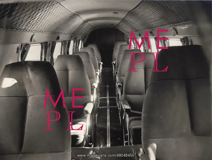 : Cabin interior of a British Airways Lockheed Electra : Cabin interior of a British Airways Lockheed Electra