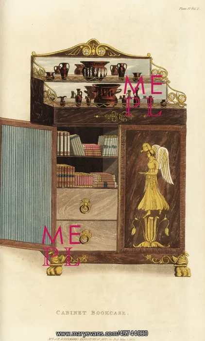 : Cabinet bookcase, Regency era : Cabinet bookcase, Regency era