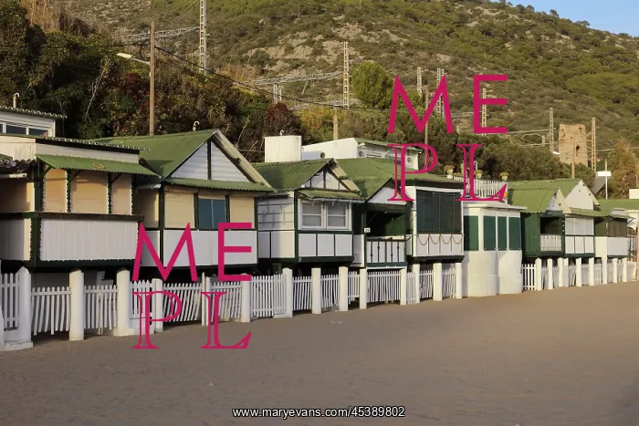 : Cabins, Platja de Garraf, Sitges : Cabins, Platja de Garraf, Sitges