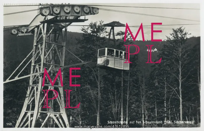 : Cable car on Schauinsland mountain, Germany : Cable car on Schauinsland mountain, Germany