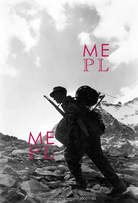 : Cable layer of the mountain troops, WW2 : Cable layer of the mountain troops, WW2