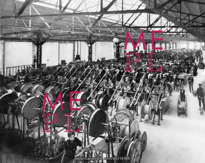 : Cable works and coupling workshop, 1898 : Cable works and coupling workshop, 1898