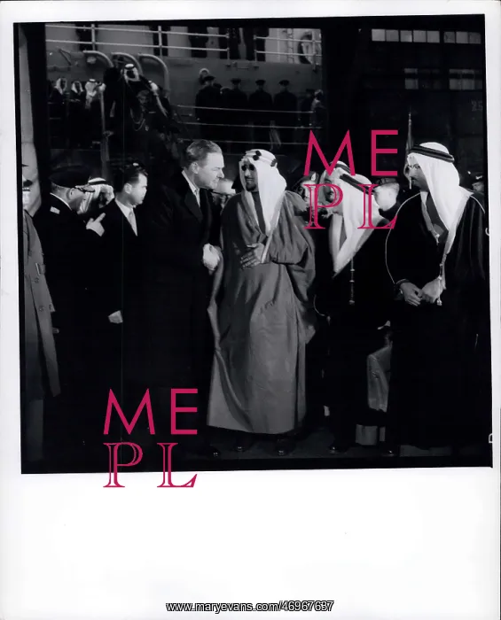 : Cabot Lodge and King Bin Saud : Cabot Lodge and King Bin Saud