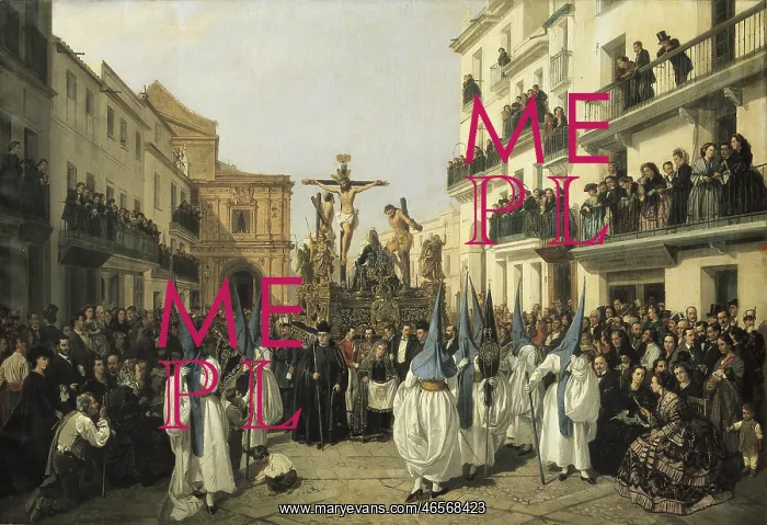 : CABRAL BEJARANO, Manuel (1827-1891). Procession : CABRAL BEJARANO, Manuel (1827-1891). Procession