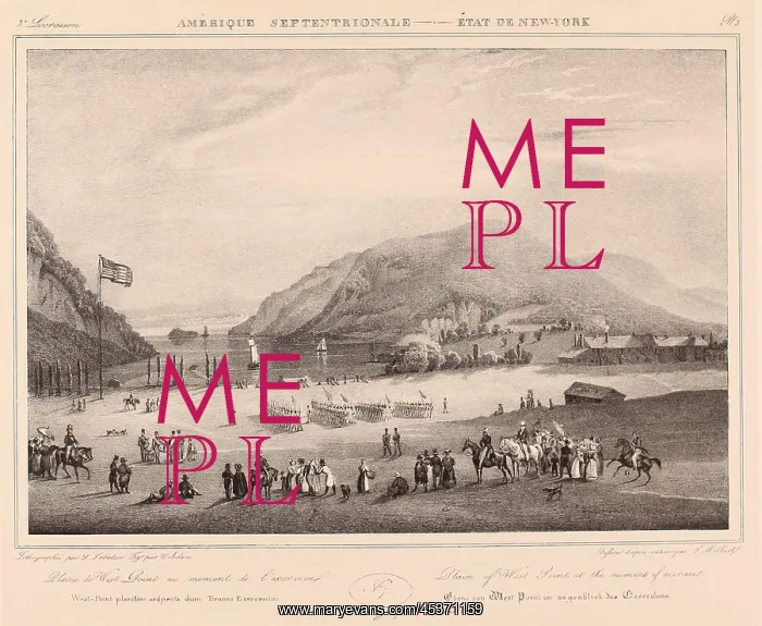 : Cadets marching on the Plain of West Point : Cadets marching on the Plain of West Point