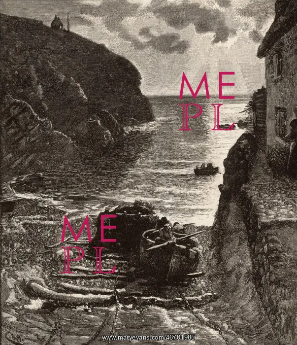 : Cadgwith Cove by Charles Napier Hemy : Cadgwith Cove by Charles Napier Hemy
