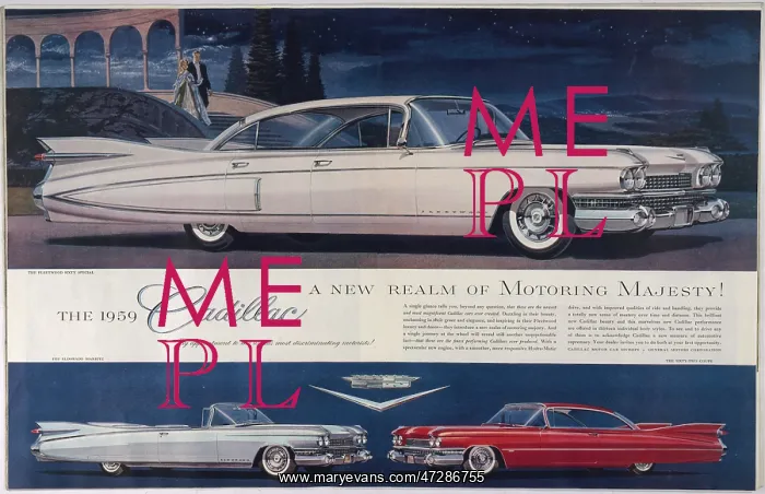 : Cadillac car - 1958 advertisement : Cadillac car - 1958 advertisement