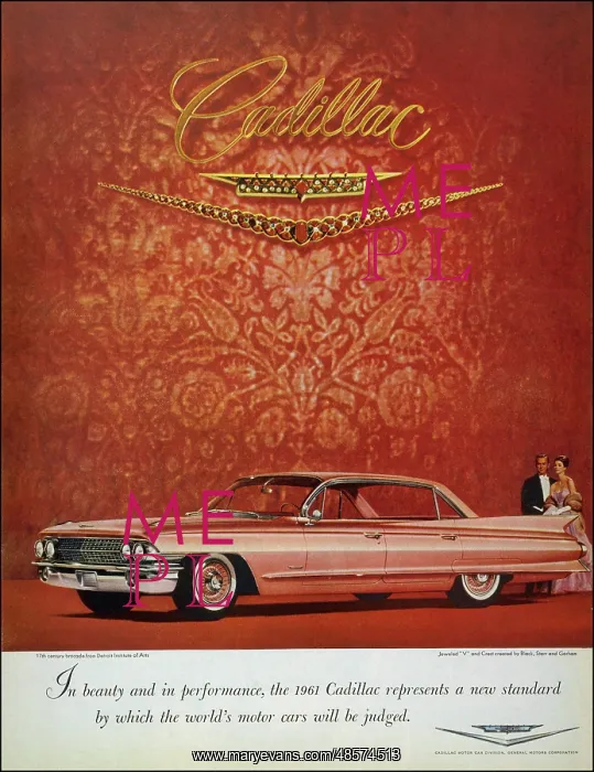 : Cadillac car - 1960 advertisement : Cadillac car - 1960 advertisement