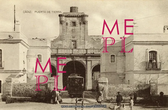 : Cadiz, Spain - Puerta de Tierra : Cadiz, Spain - Puerta de Tierra