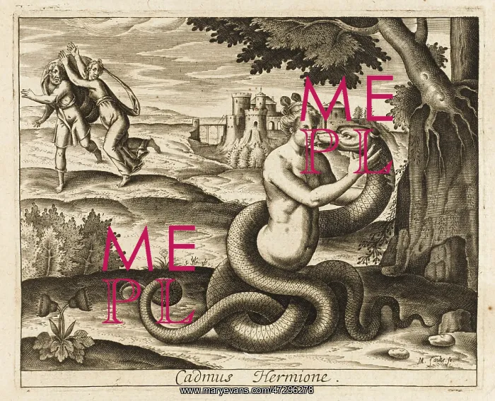 : CADMUS BECOMES DRAGON : CADMUS BECOMES DRAGON