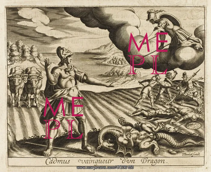 : Cadmus Slays Dragon : Cadmus Slays Dragon