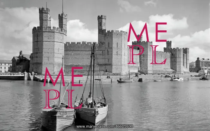  : Caernarfon, Castle c1958