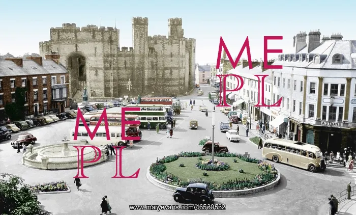 : Caernarfon, Castle Square c1955