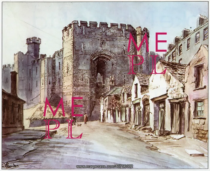 : Caernarvon Castle by Dennis Flanders : Caernarvon Castle by Dennis Flanders