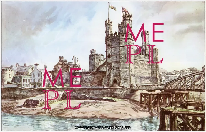 : Caernarvon Castle by Dennis Flanders : Caernarvon Castle by Dennis Flanders