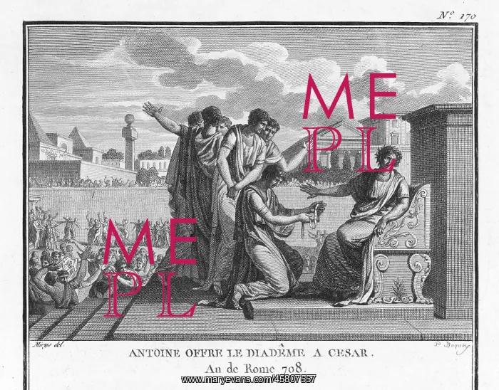 : CAESAR REFUSES CROWN : CAESAR REFUSES CROWN